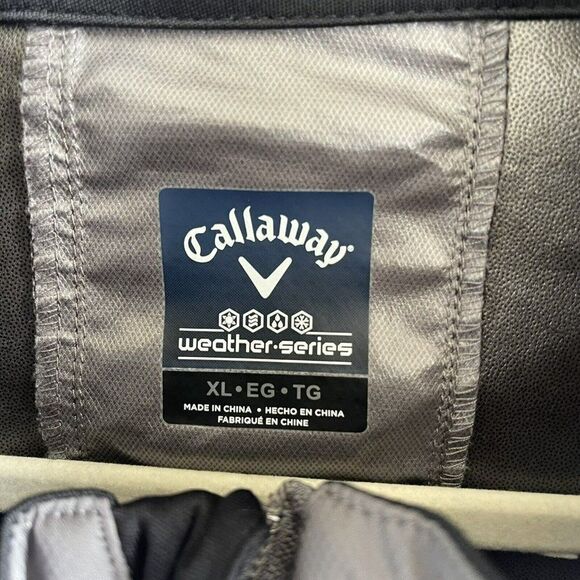Callaway Men’s Gray Windbreaker Stitching On Sleeve‎ Size XL - Picture 3 of 4